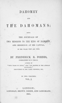 Dahomey and the Dahomans