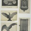 Orange Free Library, Orange, N.J.[capital]; Eagle Buiilding, Brooklyn, N.Y. [eagle sculptures]; Altman Store, New York, N.Y.; Tablet for [Power Station] Metropolitan Street Railway Co., New York, N.Y.