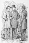 General Edward Johnson and G.H. Stewart as prisoners in charge of a former slave.