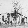 Ruins of colored school building, Red Bank, N.J., set fire by whites as a sequel to race war at Carteret, N.J.