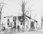 Ruins of colored school building, Red Bank, N.J., set fire by whites as a sequel to race war at Carteret, N.J.