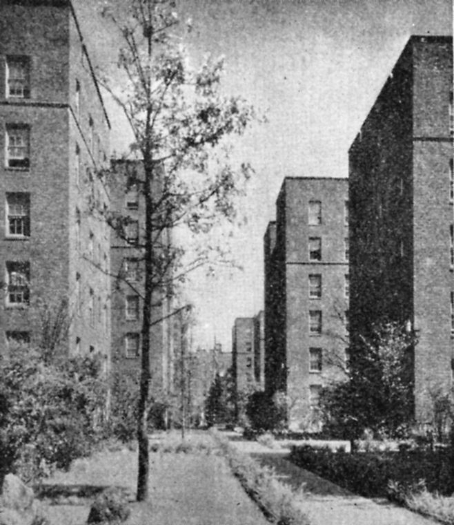 The Dunbar apartments in Harlem, New York City, where 511 Negro