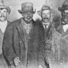 Black and white miners striking together in the coal fields of Pennsylvania