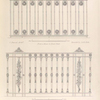 Street railings. 1. From a house in Bond Street - 2. From a house in the Poultry.