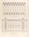 Street railings. 1. From a house in Bond Street - 2. From a house in the Poultry.