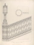 A Gothic staircase & lamp.