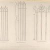 Iron railings, from Thame Church, Oxfordshire, and from the Cloisters of Bristol Cathedral.