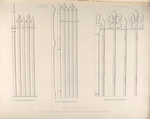 Iron railings, from Thame Church, Oxfordshire, and from the Cloisters of Bristol Cathedral.