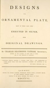 Designs for ornamental plate, 