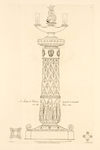 A Lamp & column designed & executed in the year, 1800.