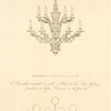 A Chandelier executed in gold metal for the new gallery finished at Castle Howard in the year 1802.
