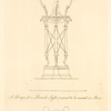 A Design for a branch light, proposed to be executed in silver.