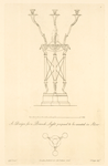 A Design for a branch light, proposed to be executed in silver.