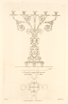 A Design for a branch light, proposed to be executed in silver.