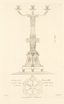 A Design for a branch light, executed in silver for Earl Spencer, in the year 1801.