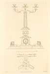 A Design for a branch light, proposed to be executed in silver.