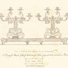 A Design for branch lights, for the centre of a table, proposed to be executed in silver.
