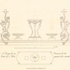 A Design for an ornament, for the centre of a table, with a branch light, proposed to be executed in silver.