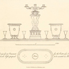 A Design for an ornament, for the centre of a table, with a branch light, proposed to be executed in silver.