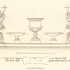 A Design for an ornament, for the centre of a table, with branch lights, proposed to be executed in silver.