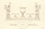 A Design for an ornament, for the centre of a table, with branch lights, proposed to be executed in silver.