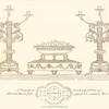 A Design for an ornament, for the centre of a table, with branch lights, proposed to be executed in silver.