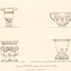 Designs for wine coolers, proposed to be executed in silver.