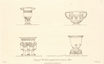 Designs for wine coolers, proposed to be executed in silver.