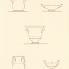 Outlines of Etruscan vases, now in England. [5 sketches].