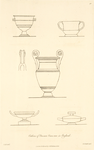Outlines of Etruscan vases, now in England. [6 sketches].