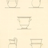 Outlines of Etruscan vases, now in England. [5 sketches].