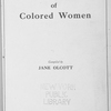 The work of colored women