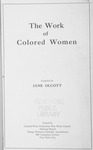 The work of colored women