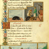 The woman and the drunkard [end]; The boar and the mouse; The donkey in the lion's skin.
