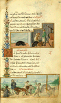 The woman and the drunkard [end]; The boar and the mouse; The donkey in the lion's skin.