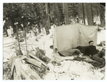 Gifford Pinchot in camp at Partlow Lake, New York.