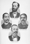 J. H. Burrus, J. D. Baltimore, J. R. Clifford, Wiley Jones