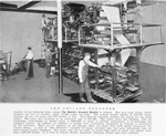 The Chicago Defender; Interior of the Defender plant, where the world's greatest weekly is printed.
