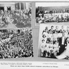 Waiting for jobs at the Chicago Urban League, 3032 South Wabash Avenue; Dedicating "Giles Avenue" in honor of Lieutenant George L. Giles; A group of tennis fans; A typical wedding scene.