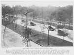 Scene on the boulevard; A view of Grand Boulevard from 35th Street, looking southwest.