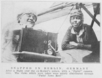 Bessie Coleman, aviatrix; Snapped in Berlin, Germany.