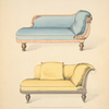 Couches with elliptic ends.