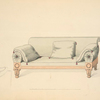 Large drawing room sofa.