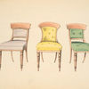 Parlor chairs, with stuffed backs.