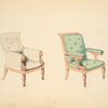 Easy chairs, (slightly reclined and straight).