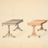 Occasional tables in the French style.