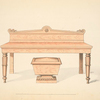 Sideboard table and wine cooler.