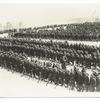 Troops in full gear at attention