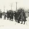Class in reconnaissance section 9, in use of fire-control instruments figuring data. Le Valdahon, Doubs, France, January 30, 1919.