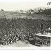 29th Division in training at Camp McClellan, Alabama. Lieut. Col. R.V.K. Applin of the British Army addressing 4000 non-commissioned officers on the subject of discipline and obedience to orders, 2-15-1918.